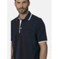 Poloshirt BABISTA "Poloshirt TESSAVEST", Herren, Gr. 56, blau (dunkelblau), Obermaterial: 100% Baumwolle CO., casual, regular fit normal, ohne Ausschnitt, Kurzarm, Shirts, mit Brusttasche