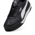 Sneaker PUMA "ROMA FEMININE WNS", Gr. 42, schwarz (puma schwarz), Leder, unifarben, sportlich, Schuhe