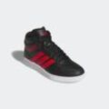 Sneaker ADIDAS SPORTSWEAR "HOOPS MID 4.0 KIDS", Gr. 36, rot (core schwarz, better scarlet, cloud weiß), Synthetik, sportlich, Schuhe