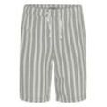 Shorts 11 PROJECT "Shorts PROeshi", Herren, Gr. L, N-Gr, grün (vetiver), Obermaterial: 58% Leinen LI. 42% Viskose LENZINGu00bf ECOVEROu00bf CV LenzEcov., casual, regular fit normal, Hosen