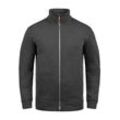 Sweatjacke BLEND "Sweatjacke BHAlio", Herren, Gr. S, schwarz (charcoal), Obermaterial: 60% Baumwolle CO. 40% Polyester PES., casual, normal, Sweatjacken