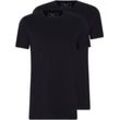 T-Shirt TOM TAILOR DENIM, Herren, Gr. S, schwarz, Obermaterial: 100% Baumwolle, casual, normal, Rundhals, Kurzarm, Shirts, vielseitig kombinierbar