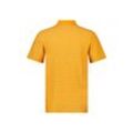 Poloshirt LERROS "LERROS Herren Poloshirt, gestreift", Herren, Gr. M, gelb (mango), 100% Baumwolle, ohne Ausschnitt, Kurzarm, Shirts