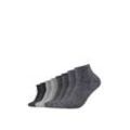 Kurzsocken S.OLIVER "Kurzsocken 8er Pack", Damen, Gr. 35/38, schwarz (schwarz mix), 55% Baumwolle 43% Polyester 2% Elasthan, uni, Socken