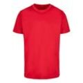 T-Shirt MERCHCODE "Merchcode Herren Love 2 T-Shirt Round Neck", Herren, Gr. L, rot (cityrot), 100% Baumwolle, bedruckt, casual, normal, Rundhals, Kurzarm, Shirts