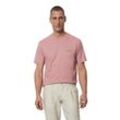 T-Shirt MARC O'POLO, Herren, Gr. XXL, rosa (strawberry mauve), Single Jersey, Obermaterial: 100% Baumwolle, casual, Rundhals, Kurzarm, Shirts, Mit großem Rückenprint, leichte Single-Jersey-Qualität