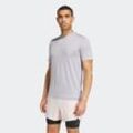 T-Shirt ADIDAS PERFORMANCE "M BL T", Herren, Gr. L, grau (glory grau f20), Obermaterial: 92% Polyester, 8% Elasthan, sportlich, Kurzarm, Shirts