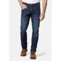 5-Pocket-Jeans HERO BY JOHN MEDOOX "Baxter Denim Relaxed Fit", Herren, Gr. 33, Länge 34, dunkelblau tint, Denim/Jeans, 96% Baumwolle, 2% Polyester, 2% Elasthan, casual, straight fit lang, Jeans, Relaxed Fit Casual Clean Wash Denim Jeans für Herren