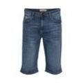 Jeansshorts 11 PROJECT "Shorts PRNordian", Herren, Gr. L, N-Gr, blau (denim middle blau), Obermaterial: 98% Baumwolle CO. 2% Elasthan EL., unifarben, casual, regular fit kniebedeckend, Jeans