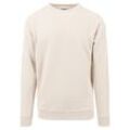 Rundhalspullover URBAN CLASSICS "Urban Classics Herren Sweat Crewneck", Herren, Gr. L, beige (sand), 63% Baumwolle, 37% Polyester, unifarben, casual, oversize, Rundhals, Langarm, Pullover