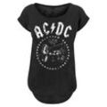 T-Shirt F4NT4STIC "ACDC We Salute You Cannon", Damen, Gr. XXL, schwarz, Obermaterial: 100% Baumwolle, casual, regular fit, Rundhals, Kurzarm ohne Bündchen, Shirts, Print