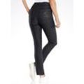 Bequeme Jeans CLASSIC BASICS, Damen, Gr. 38, Normalgrößen, schwarz (schwarz denim), 97% Baumwolle, 17% Polyester, 3% Elasthan, unifarben, lang, Jeans