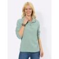 Fleeceshirt CLASSIC BASICS "Fleece-Shirt", Damen, Gr. 42, grün (kalkmint), 100% Polyester, unifarben, Langarm, Shirts