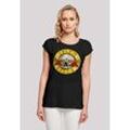 T-Shirt F4NT4STIC "Guns 'n' Roses Vintage Logo Black", Damen, Gr. L, schwarz, Obermaterial: 100% Baumwolle, casual, regular fit, Rundhals, Kurzarm ohne Bündchen, Shirts, Premium Qualität