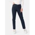 5-Pocket-Jeans STOOKER WOMEN "Nizza Denim Tapered Fit", Damen, Gr. 38, Länge 30, blau (dunkelblau denim), Denim/Jeans, 78% Baumwolle, 20% Polyester, 2% Elasthan, casual, gerade, unten schmal lang, Jeans, Tapered Fit Casual Clean Wash Denim Jeans für Damen