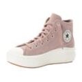 Sneaker CONVERSE "CHUCK TAYLOR ALL STAR MOVE", Gr. 30, braun (bite the dust, egret, gum honey), Textil, sportlich, Schuhe