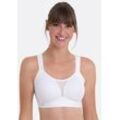 Sport-BH ANITA ACTIVE "Smart Control", Damen, Gr. 100, Cup F, weiß, Stoff, Obermaterial: 49% Polyamid, 31% Elasthan, 20% Polyester, clean, matt, Mesh, Netz, unifarben, casual, regular fit, BHs, clean Cut Ware, Cups nahtlos vorgeformt, innen hydrophiler Frottée