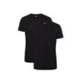 T-Shirt CAMANO "T-Shirt 2er Pack", Herren, Gr. L, schwarz, 100% Baumwolle, Shirts