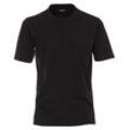 T-Shirt CASAMODA "CASAMODA T-Shirt Doppelpack uni", Herren, Gr. 4XL, schwarz, 100% Baumwolle, Shirts