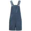 Latzhose JACK WOLFSKIN "VILLI SHORT OVERALL K", Kinder, Gr. 104, Normalgrößen, blau (schwarz, sea), OBERSTOFF 100% POLYAMID 1.FUTTER 100% POLYESTER 2.FUTTER 65% POLYESTER, 35% BAUMWOLLE, Hosen