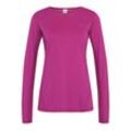 Langarmshirt KARI TRAA "Nora 2.0", Damen, Gr. L, rosa, 92% Polyester, 8% Elasthan, Langarm, Shirts, in schnelltrocknender Qualität