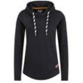 Kapuzenpullover OXMO "Hoodie OXWandy", Damen, Gr. M, schwarz, Web, Obermaterial: 60% Baumwolle CO. 40% Polyester PES., unifarben, casual, normal, ohne Ausschnitt, Langarm, Sweatshirts