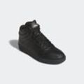 Sneaker ADIDAS SPORTSWEAR "HOOPS MID 4.0 KIDS", Gr. 35,5, schwarz-weiß (core schwarz, core schwarz, cloud weiß), Synthetik, sportlich, Schuhe