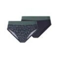 Slip BABISTA "2er Pack Slip ALDOBESTI", Herren, Gr. L, blau (dunkelblau), Obermaterial: 95% Baumwolle CO. 5% Elasthan EL., Unterhosen