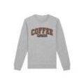 Sweatshirt F4NT4STIC "Weihnachten Coffee Weather Winter Holiday", Damen, Gr. L, grau (erdgrau), Obermaterial: 85% Baumwolle, 15% Polyester, casual, regular fit, Rundhals, Langarm ohne Bündchen, Sweatshirts, Premium Qualität