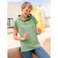 Sweatshirt CLASSIC BASICS, Damen, Gr. 38, grün (eucalyptus), 100% Baumwolle, unifarben, Kurzarm, Sweatshirts