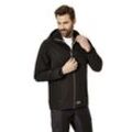 Softshelljacke HERO BY JOHN MEDOOX "Softshell mit Fleecefutter Hero by John Medoox Softshelljacke", Herren, Gr. L, schwarz, Softshell, 96% Polyester, 4% Elasthan, casual, regular fit, Langarm, Jacken, Regular Fit Casual Softshell für Herren