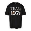 T-Shirt STARTER BLACK LABEL "Starter Black Label Herren Starter Team 1971 Oversize Tee", Herren, Gr. M, schwarz, 100% Baumwolle, unifarben, casual, oversize, Rundhals, Kurzarm, Shirts