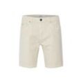 Cordhose BLEND "Cordshorts BHMantino", Herren, Gr. XXL, N-Gr, grau (oyster gray), Web, Obermaterial: 98% Baumwolle CO. 2% Elasthan EL., casual, regular fit kurz, Hosen