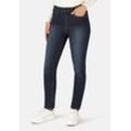 5-Pocket-Jeans STOOKER WOMEN "Milano Denim Basic Magic Shape Fit", Damen, Gr. 36, Länge 30, blau (medium blau), Denim/Jeans, 81% Baumwolle, 17% Polyester, 2% Elasthan, casual, schmal lang, Jeans, Casual Clean Wash Denim Jeans Magic Shape Effekt für Damen