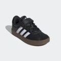 Sneaker ADIDAS SPORTSWEAR "VL COURT 3.0 KIDS", Gr. 28, schwarz-weiß (core schwarz, cloud weiß, core schwarz), Synthetik, Leder, sportlich, Schuhe, inspiriert vom Design des adidas samba