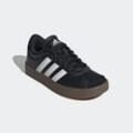 Sneaker ADIDAS SPORTSWEAR "VL COURT 3.0 KIDS", Gr. 32, schwarz-weiß (core schwarz, cloud weiß, gum5), Synthetik, Leder, sportlich, Schuhe, inspiriert vom Design des adidas samba