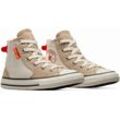 Sneaker CONVERSE "CHUCK TAYLOR ALL STAR CANVAS OVERLA", Gr. 31, braun (nutty granola), Textil, sportlich, Schuhe