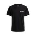 T-Shirt BRANDIT "Brandit Herren Security T-Shirt", Herren, Gr. L, schwarz, 100% Baumwolle, bedruckt, casual, normal, Rundhals, Kurzarm, Shirts