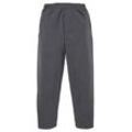 Sweathose FRUIT OF THE LOOM, Herren, Gr. L (52/54), N-Gr, grau (anthrazit, meliert), angeraute Sweatware, Obermaterial: 60% Baumwolle, 40% Polyester, sportlich, bequem lang, Hosen, Open Leg Jogginghose