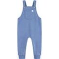 Latzhose LEVI'S KIDS "POCKET FRONT KNIT OVERALL", Baby, Gr. 1 (56), N-Gr, blau (atlantic htr), Obermaterial: 67% Baumwolle, 28% Polyester, 5% Elasthan, casual, Hosen, UNISEX