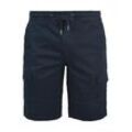 Cargohose SOLID "Cargohose SDHenik", Herren, Gr. L, N-Gr, blau (insignia b), Web, Obermaterial: 98% Baumwolle CO. 2% Elasthan EL., casual, regular fit normal, Hosen