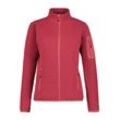 Fleecejacke ICEPEAK "D STRICKFLEECEJACKE BOWERSVILLE", Damen, Gr. L, raspberry 2, Fleece, Obermaterial: 100% Polyester, sportlich, Langarm, Jacken, mit Markenlabel