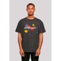 T-Shirt F4NT4STIC "Atari Asteroids Retro Gameplay", Herren, Gr. L, schwarz, Obermaterial: 100% Baumwolle, casual, oversize, Rundhals, Kurzarm ohne Bündchen, Shirts, Premium Qualität