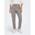 Jogger Pants ONLY "ONLPOPTRASH LIFE EASY COL PANT PNT NOOS", Damen, Gr. XL (42), Länge 32, grün (rock ridge), Milano Rib, Obermaterial: 63% Viskose, 32% Nylon, 5% Elasthan, unifarben, modisch, regular fit lang, Hosen, bequeme Form mit elastischem Bund und Kordelzug