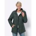 Steppjacke CLASSIC BASICS, Damen, Gr. 38, grün (moos), 100% Polyester, Wattierung:100% Polyester, unifarben, Langarm, Jacken