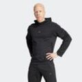 Kapuzensweatjacke ADIDAS PERFORMANCE "YOGA HD SWT", Herren, Gr. S, schwarz, Obermaterial: 70% Polyester, 30% Baumwolle, Sweatjacken