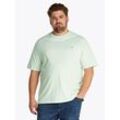 T-Shirt "BT-ESSENTIAL REG FIT SOLID TEE-B", Herren, Gr. 5XL, grün (opal grün), Single Jersey, Obermaterial: 100% Baumwolle, TOMMY HILFIGER BIG & TALL, casual, regular fit, Rundhals, Kurzarm, Shirts, Große Größen