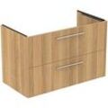 Ideal Standard i.life B Möbelwaschtischunterschrank T5584NX 2 AuszügeSiphon links, 1000x505x630 mm, Eiche Natur