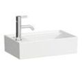 LAUFEN Kartell Handwaschbecken 8153350001121 46x28cm, weiß, ohne Hahnloch links, Saphirkeramik