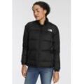 Daunenjacke THE NORTH FACE "W DIABLO DOWN 2.0 JACKET", Damen, Gr. L, schwarz (tnf schwarz heather, tnf blk), Obermaterial: 100% Polyester. Wattierung: 90% Daunen, 10% sonstige Federn, sportlich, hoch geschlossener Ausschnitt, Langarm, Jacken, Winterjacke mit Logostickerei